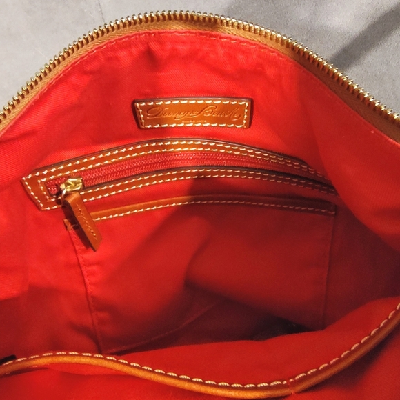 DOONEY & BOURKE PAIGE SAC PEBBLED LEATHER TASSLED HOBO BAG IN ELEPHANT BNWOT - Picture 15 of 17